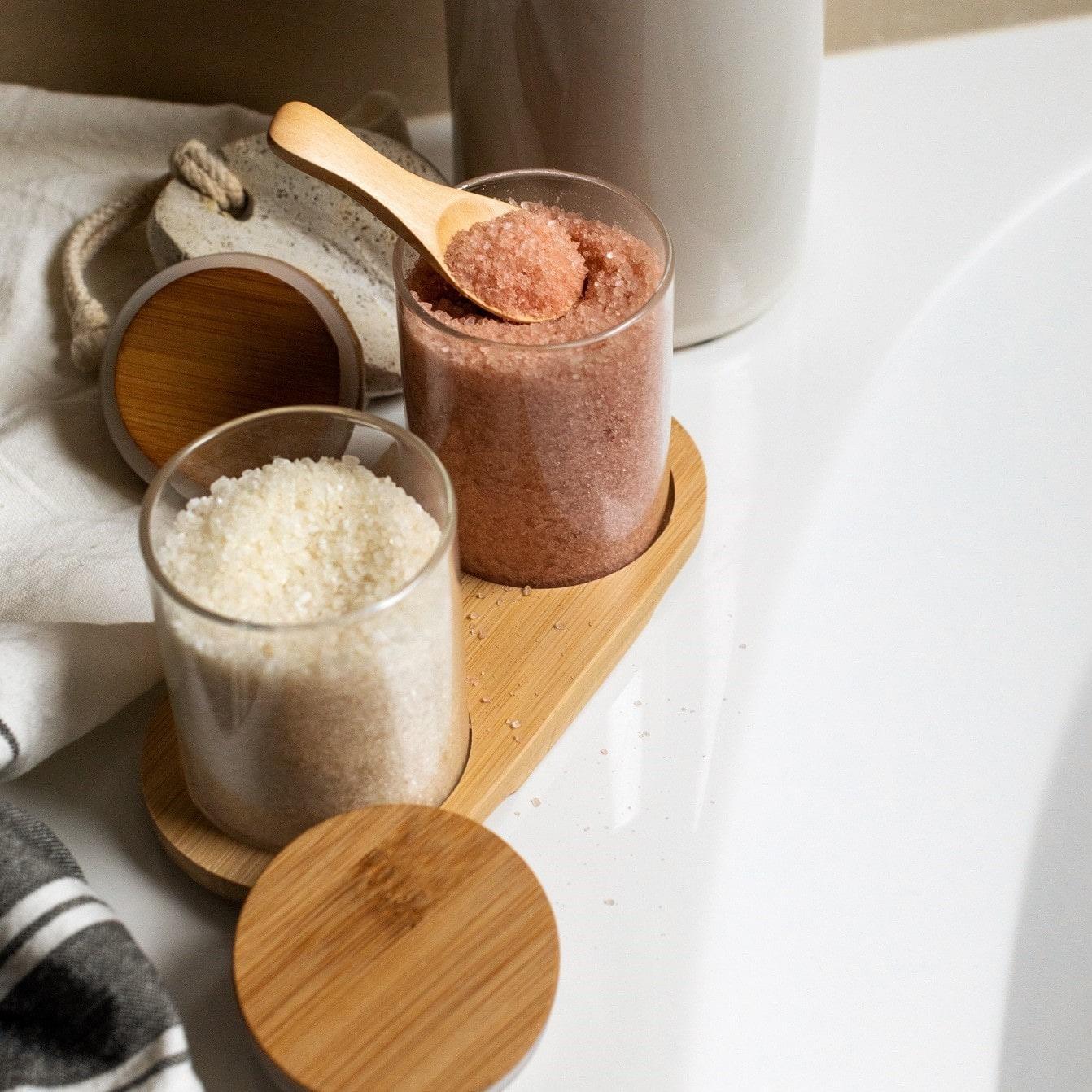 Dual Bath Salts Set | Lavender Citrus & Matcha Mint